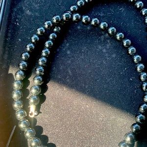 Black onxy necklace . Beautiful , only worn once .